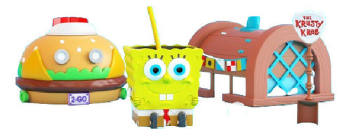 Set De Mate Bob Esponja - Impresion 3d 0