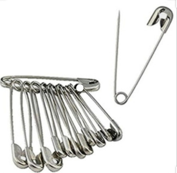 50 Alfileres De Gancho Plateadas 50 Mm 0