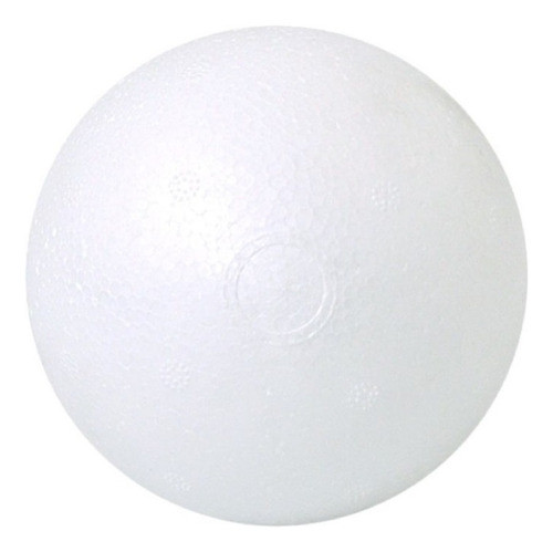 Bola Bolinha De Isopor 100mm 10cm Branca Maciça C/1 Unidade 0