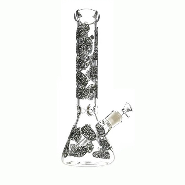 Bong Vidrio Pipa De Agua Azteka Grande Con Atrapahielo 34cm 0