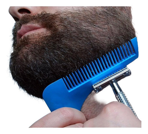 Peine Para Barba Delineador De Bigote Peluquero Barbero 0