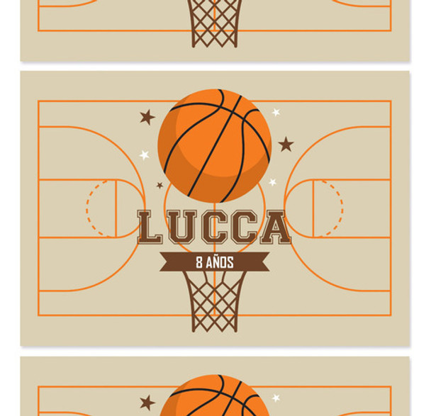 Kit Imprimible Basket Basquet Basketball Candy Bar 0