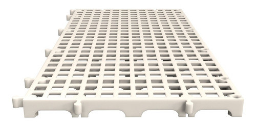 Kit 12 Estrados Branco De Plástico Modular Encaixáveis 50x25 0