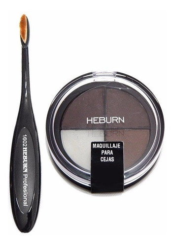 Heburn Profesional Kit 525 Cejas: Set Maquillaje + Brocha 0