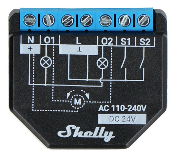 Shelly Plus 2pm Rele 2 Canales Wifi Bluetooth Domotica Iot 0