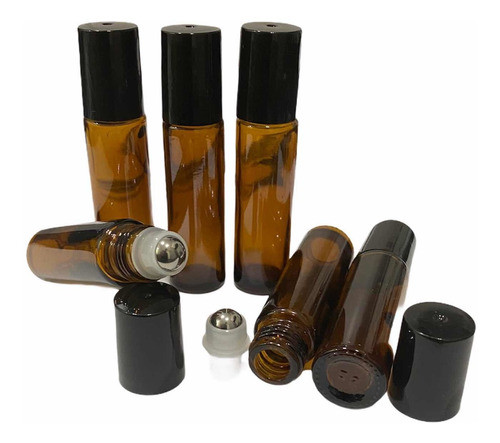 50 Frascos Âmbar Rolon 10ml Premium Embalagem Vazia 0