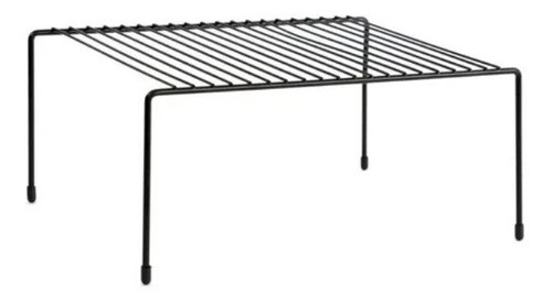 Estante Organizador Cocina Alacena Hierro Alambre Negro 30cm 0