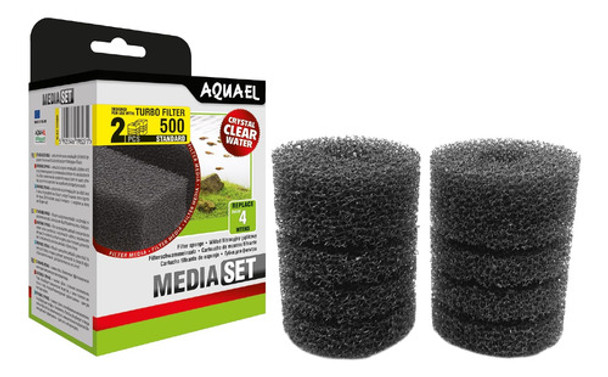 Esponja Repuesto Filtro Aquael Turbo 500 Media Set Original 0