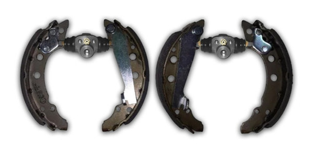 2 Cilindros 4 Zapatas De Freno Vw Gol - Senda - Gacel 180 Mm 0