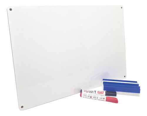 Pizarra/pizarrón Blanca 50x35 + Accesorios. 0
