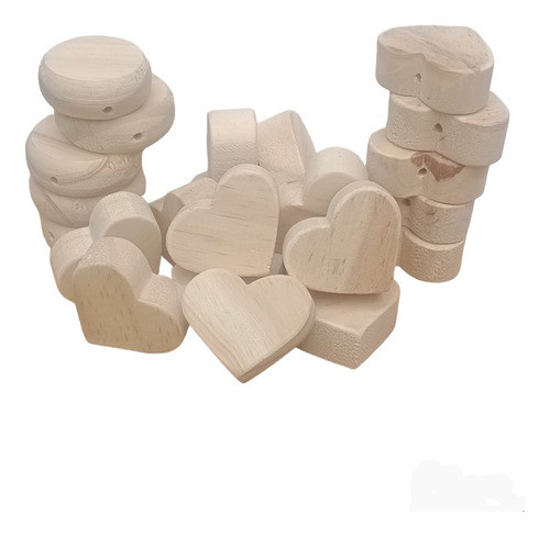 Ideco Corazón Mini Mini Madera Kit Acrílico 0