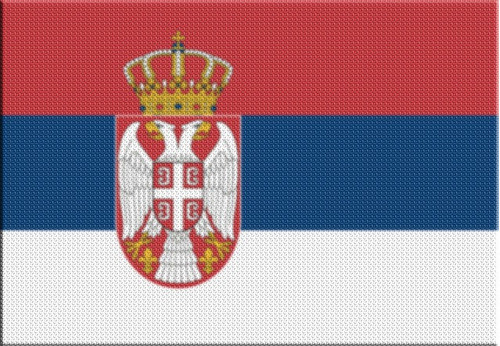 Parche Termoadhesivo Bandera Serbia 0
