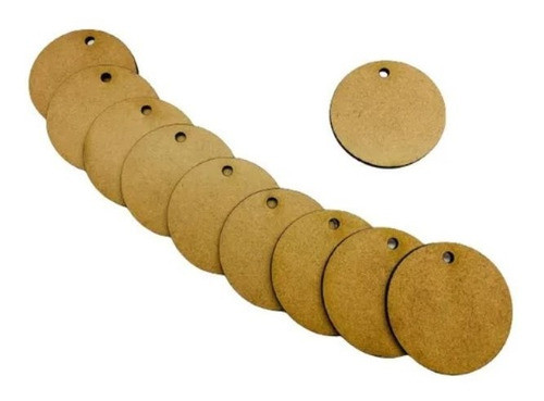 Kit 20 Bolacha/ Circulo Para Personalizar Em Mdf 8x8cm 0