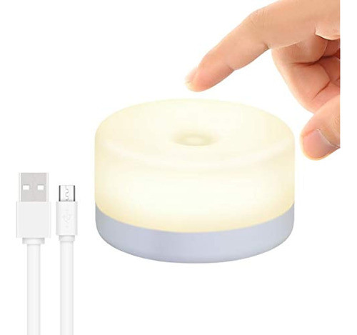 Luz De Noche Para Bebés, Mini Luz Táctil Recargable Rtsu, Lu 0