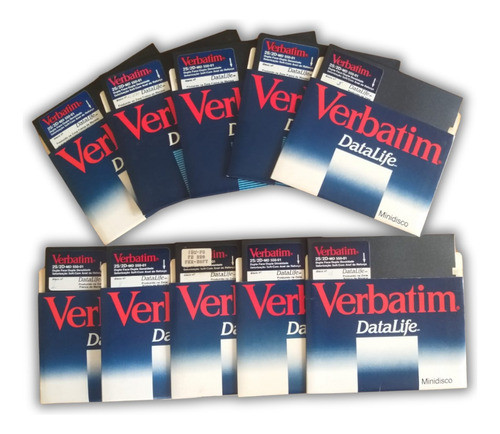 10 Disquetes Verbatim 5 1/4 0