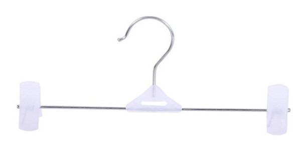 Pack X10 Perchas De Metal Con Broche Pantalón- 32732 0