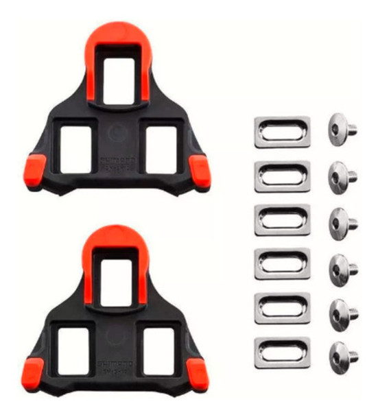 Calas Para Pedales Shimano Ruta Roja 0° Tria Spd-sl 0