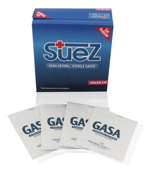Gasa Suez 10 X 10 Esteril  - Pack X 10 (por 12 Unidades) 0