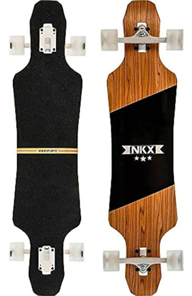 Nkx Fearless Complete Longboard Cruiser Skateboard 0