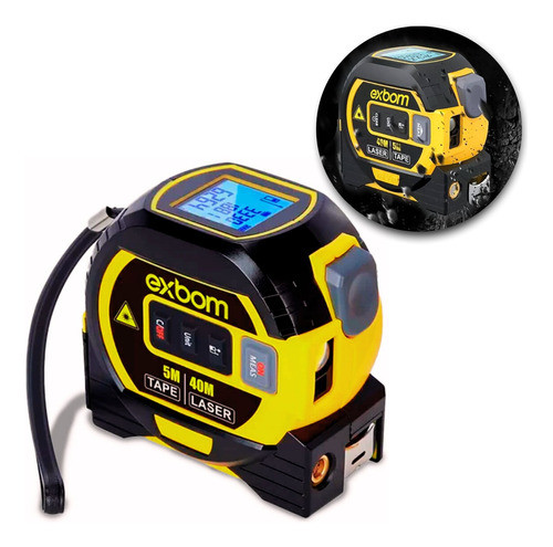 Trena Laser Digital Multifuncional Profissional 40m 3 Em 1 0