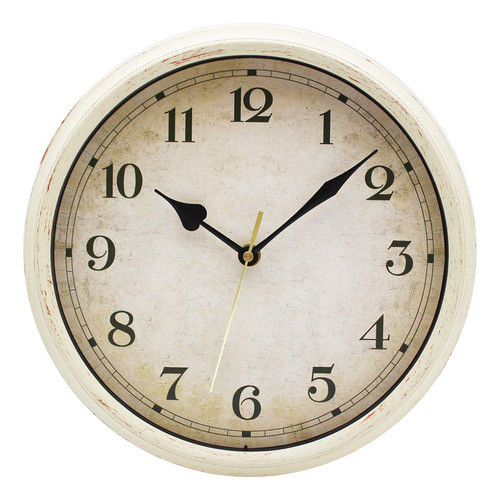 Filly Wink Reloj De Pared Retro Sin Tictac De 10 Pulgadas Cl 0