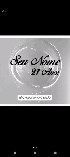Adesivo Para Balão Buble 0