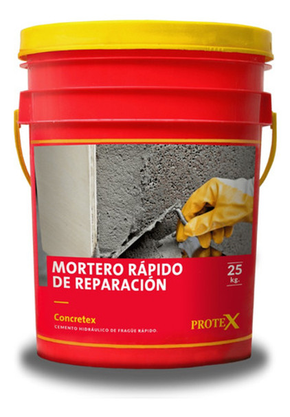 Concretex Mortero De Fragüe Rápido Reparación Hormigón 25kg 0