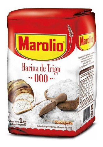 Harina   000  1 Kg Marolio Harinas De Trigo 0