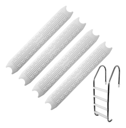 4 Degraus Para Escada De Piscina Plastico Sem Tirante 0