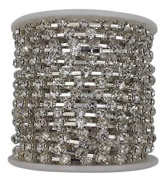 Rollo Strass Cristal Ss10 2,5 Mm X10 Yardas Bijou Costura 0