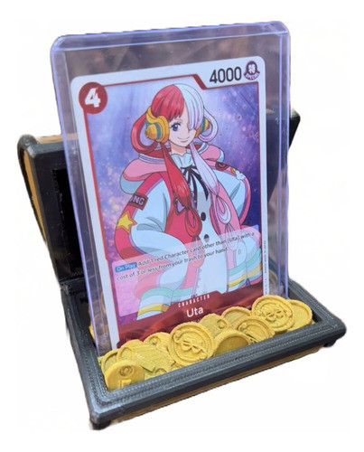 Toploader One Piece Tcg Cofre Con Top Loader Pla Pixelados_ 0