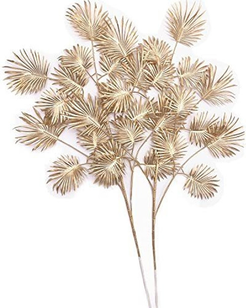 Ramas Doradas - Hojas De Palma Artificiales  Pack X2u. 77cm 0