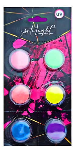 Maquillaje Artistico Surtido Fluo X6u - Cotillón Waf 0