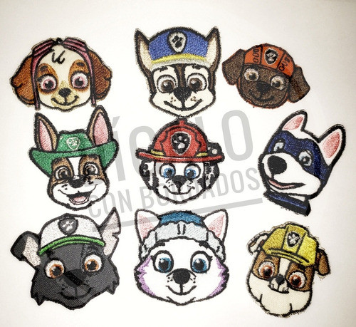 Parches Apliques Bordados Paw Patrol 0