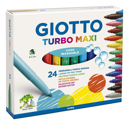 Marcadores Giotto Turbo Maxi Gruesos X24 Serviciopapelero 0