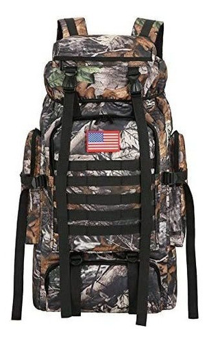Mochila Camuflaje Camping Impermeable 70l King's Guard 0