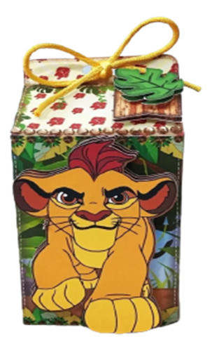 10 Cajitas Milk Box En 3d De Simba Rey León 0