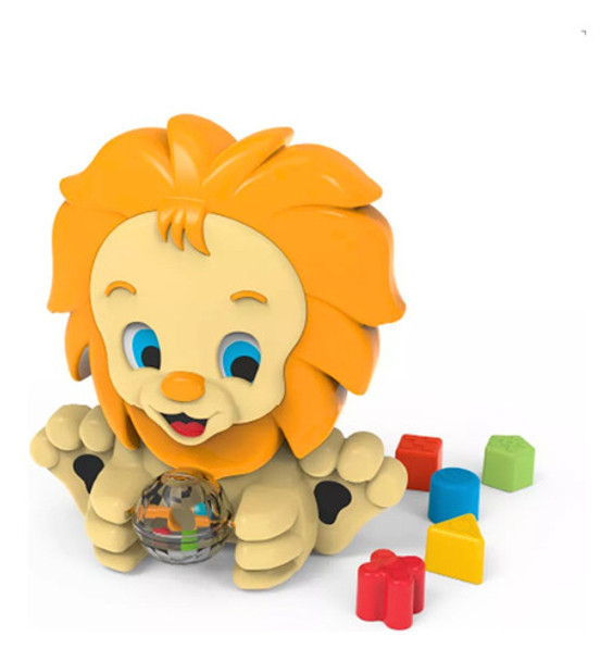 Brinquedo Educativo Bebe  Atividade Amigo Leao Interativo 0
