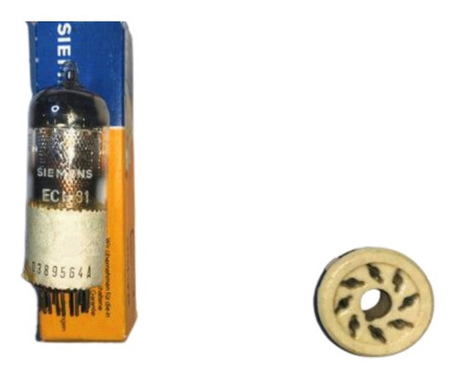 Válvula Electrónica Ech81 Nos Siemens Germany Radio Antigua 0