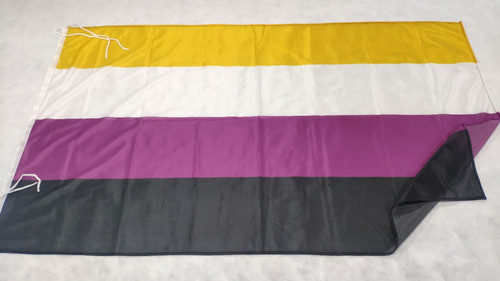 Bandera No Binario No Bianrie Lgbt 90 X 60cm 0