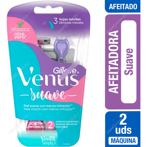 Venus Suave Maq. Afeitar X  2 Un. 0