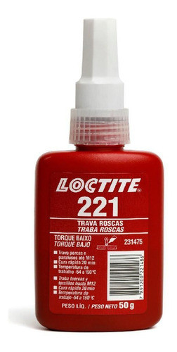 Adesivo Trava Rosca 221 50 G Loctite 0