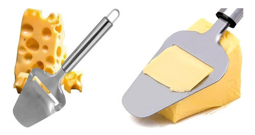 Corta Fatia Queijo Plaina Inox Prática Não Enferruja Forte 0