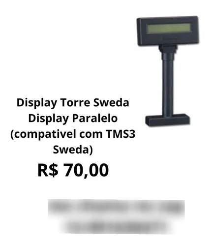 Display Torre Sweda Display Paralelo (compativel Com Tms3) 0
