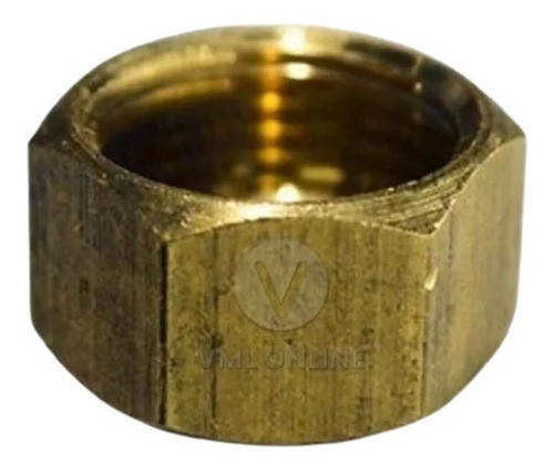 Tapon Tapa Hembra De 1/2  Bronce Trafilado Repuesto Rosca 0