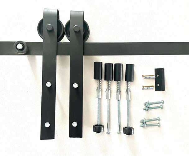 Kit Puerta Granero/colgante Con Riel 2 Mts Pesado 0