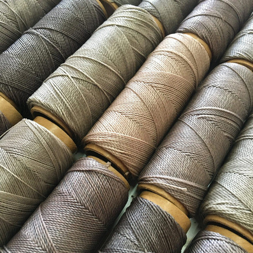 [1 Kg De Cones] Fio Cordão Encerado Linhasita Tons De Cinza 0