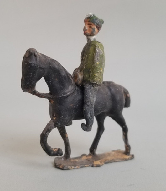 Antiguo Soldadito De Plomo A Caballo. 10838 0