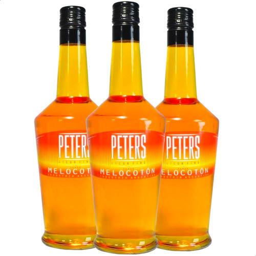Licor Peters Sabor Melocoton Licor Fino Nacional - Pack X3 0