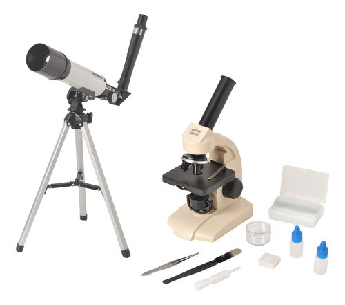 Microscópio Biológico Monocular 70x Á 400x + Luneta De 90x 0
